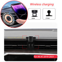 For Audi A6 c8 4K A7 4K8 2019-2023 15W Car Wireless Charger Phone Holder Base Magnetic Bracket Fast Charging Accessories