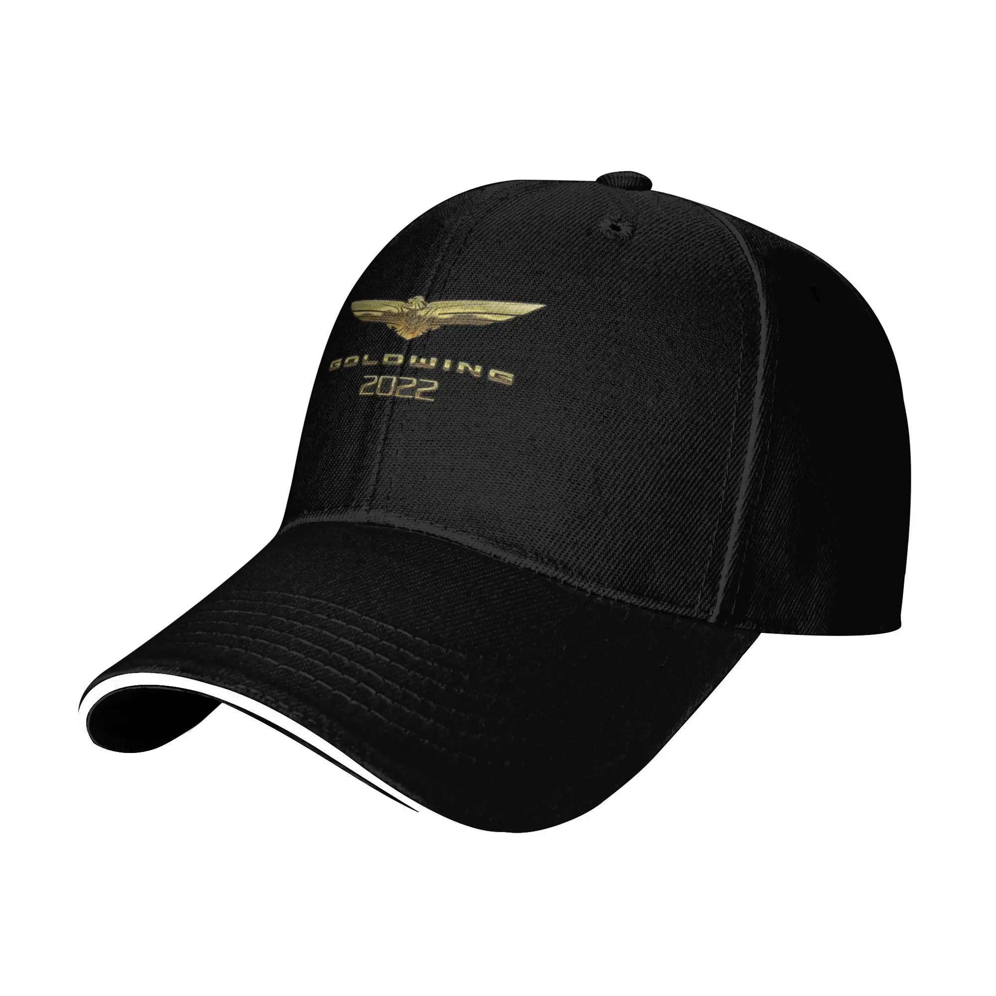 Hot Sale Goldwing 5 Baseball Cap  Breathable Fabric Black Cap  Jogging Black Cap