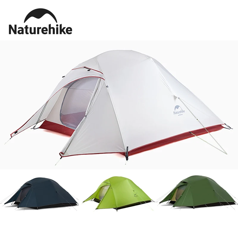 Naturehike Cloud Up 3 personnes tente ultralégère 20D Nylon tente étanche 3-4 saisons pour Camping randonnée sac à dos tente