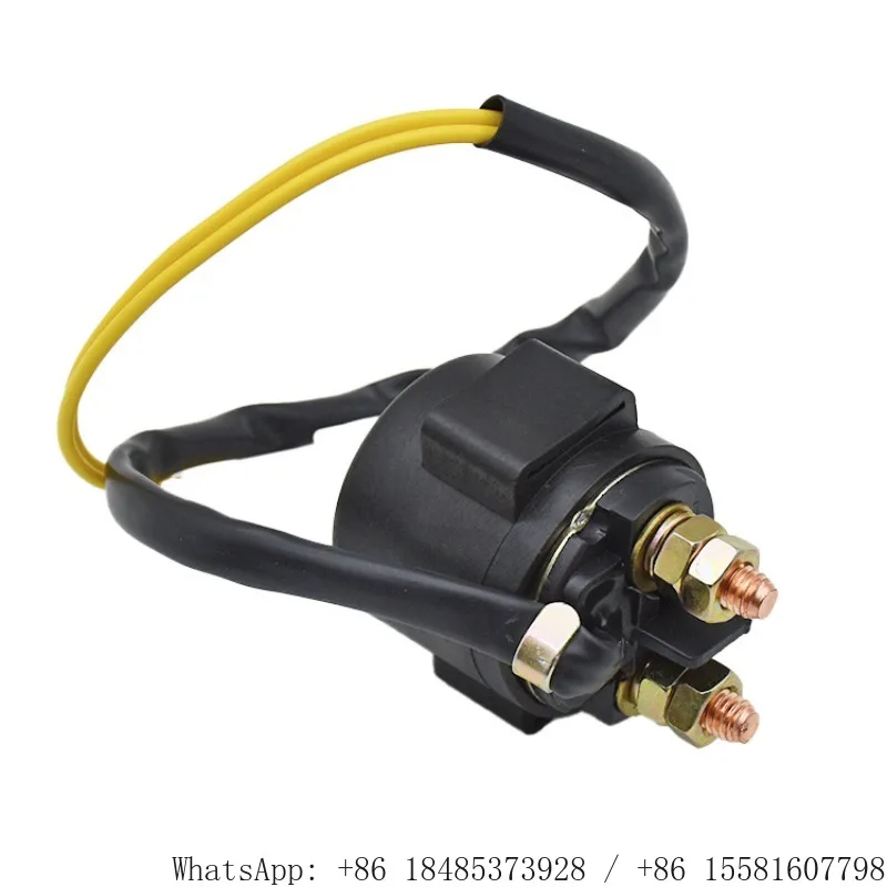 12V Motorcycle Starter Relay Copper Material Solenoid Relay for Knight Moped Scooter Motorcycle Replacement Accessory