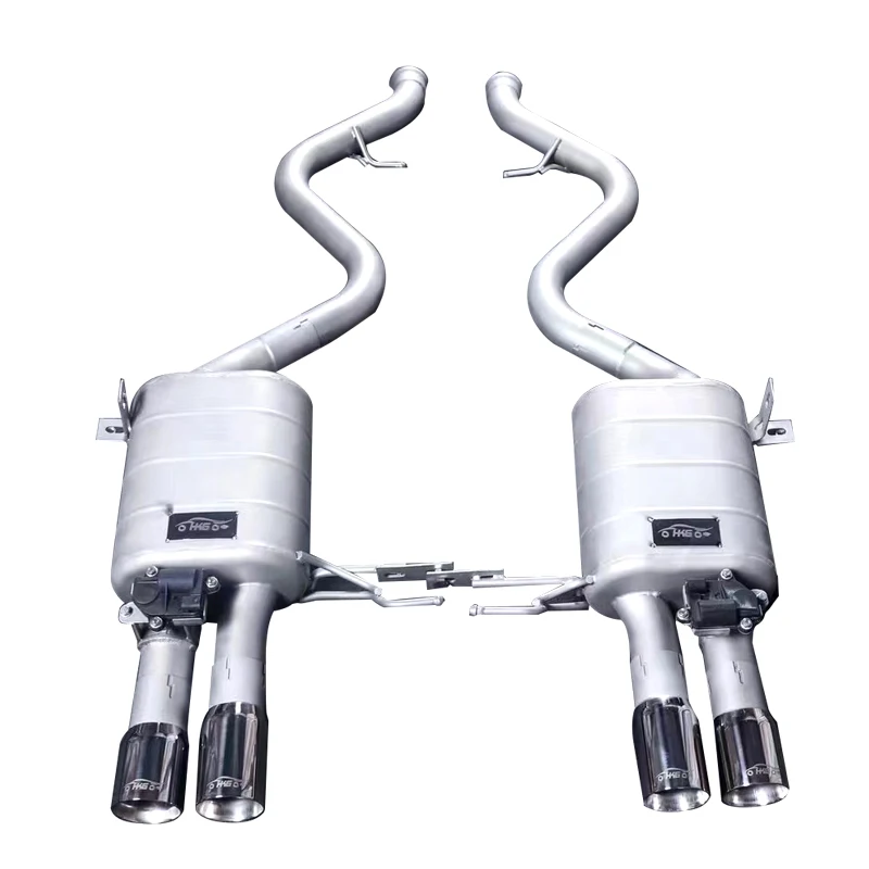 

Suitable for BMW M3 M4 E90 E92 E93 3.0L 4.0L rear 304 stainless steel electronic valve four 76mm diameter tip exhaust system