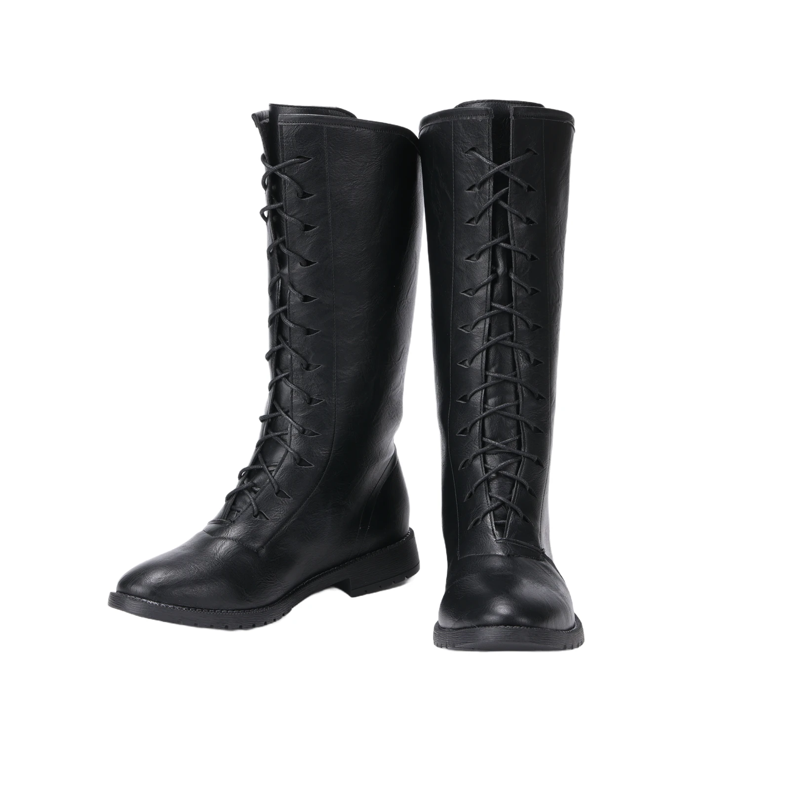 Men's Renaissance Boots Medieval Cosplay Boots Halloween Vintage Stage Pirate Viking Tied Shoes