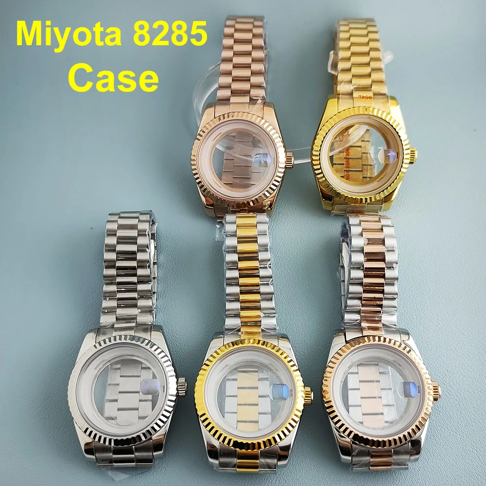 

Новый корпус Miyota8285, корпус 39 мм, мужские автоматические часы из нержавеющей стали, сапфировое стекло, подходит для часов с механизмом 8285, аксессуары