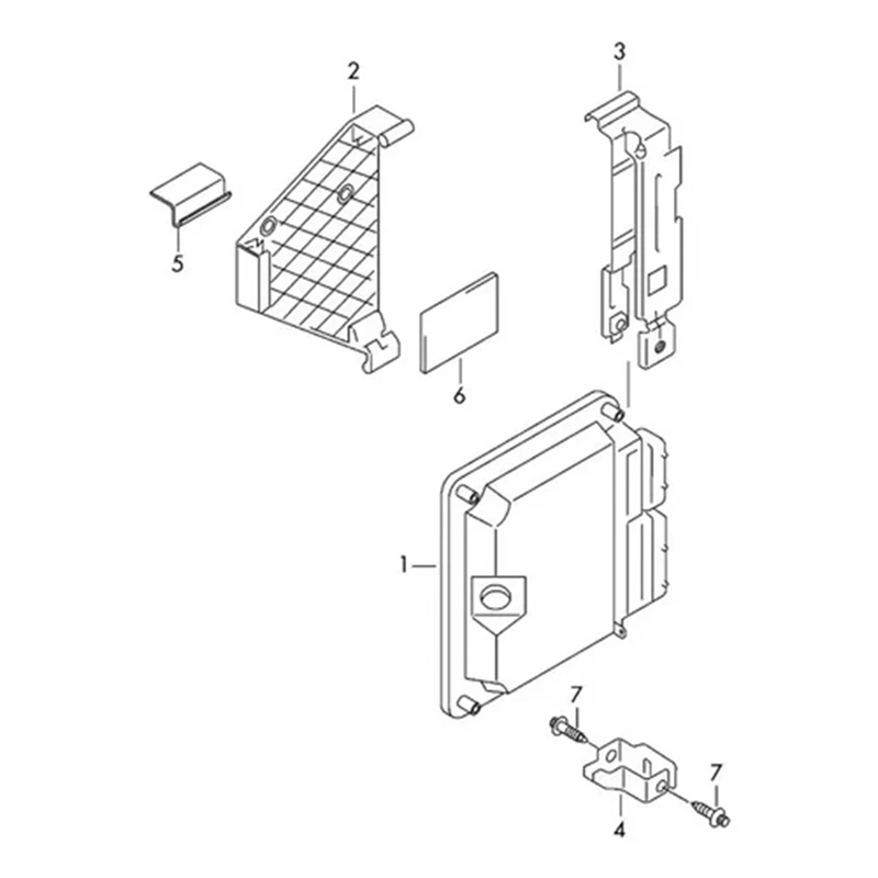 Car Engine Computer Control Unit Retainer Board Bracket For VW POLO 9N MK4 6Q0906507