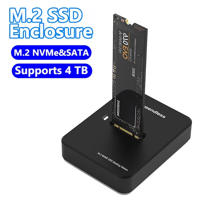 Obudowa na dysk NVME SSD, prędkość odczytu i zapisu online 10 Gbps, adapter do dysku SSD, bez użycia narzędzi, adapter NVMe do M.2, stacja dokująca NVME SD