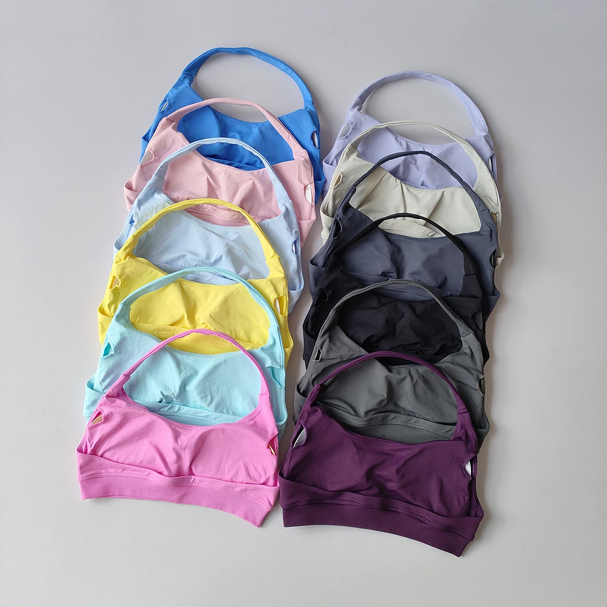 Damen Sexy Neckholder-Sport-BH, schnelltrocknend, Fitness, schöner Rücken, Training, Laufen, Sport-BH, bequeme Unterstützung, Yoga-BHs – Detail 14