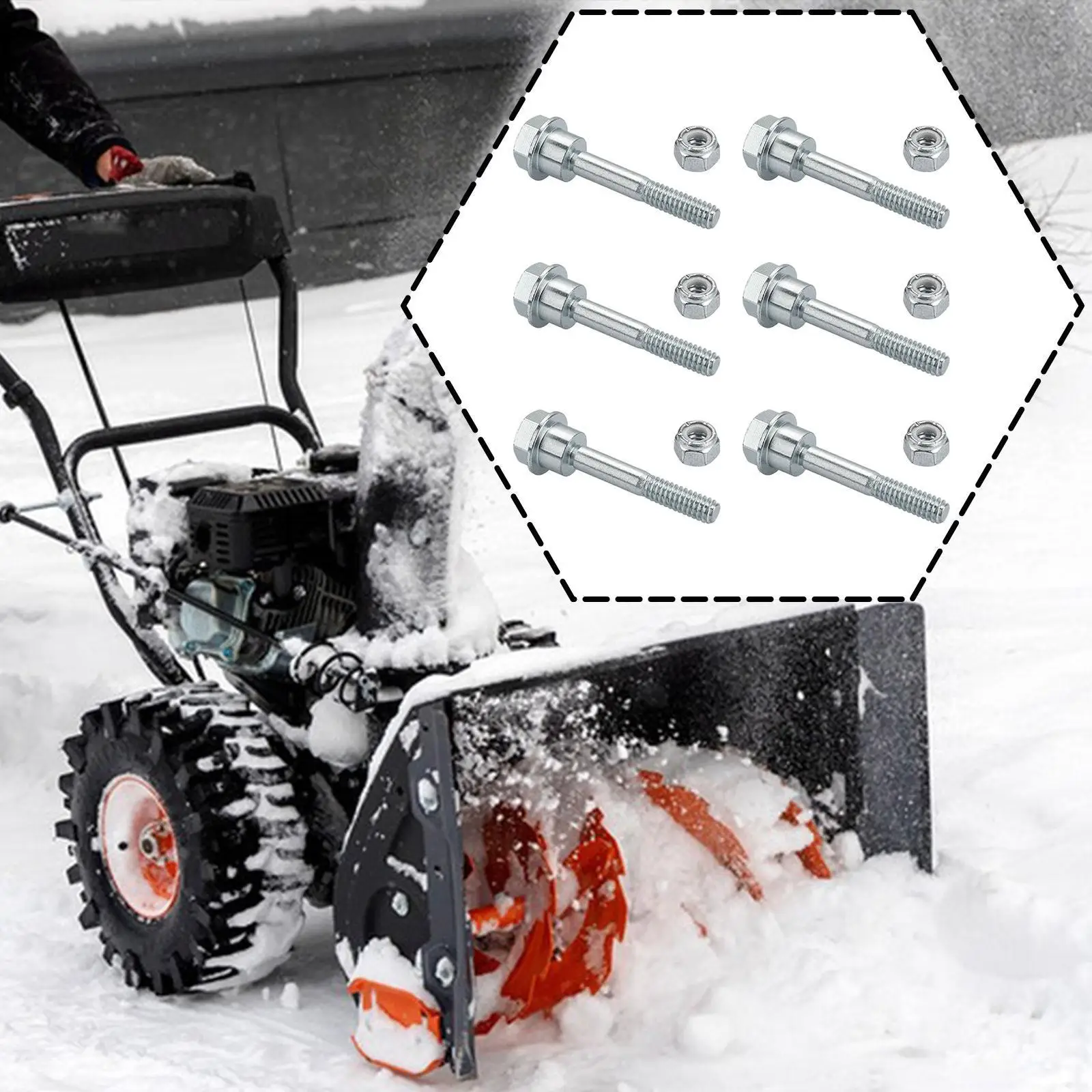 6 шт. снегоочистители, комплект срезных болтов и гаек, оборудование для тяжелых условий эксплуатации 588077502