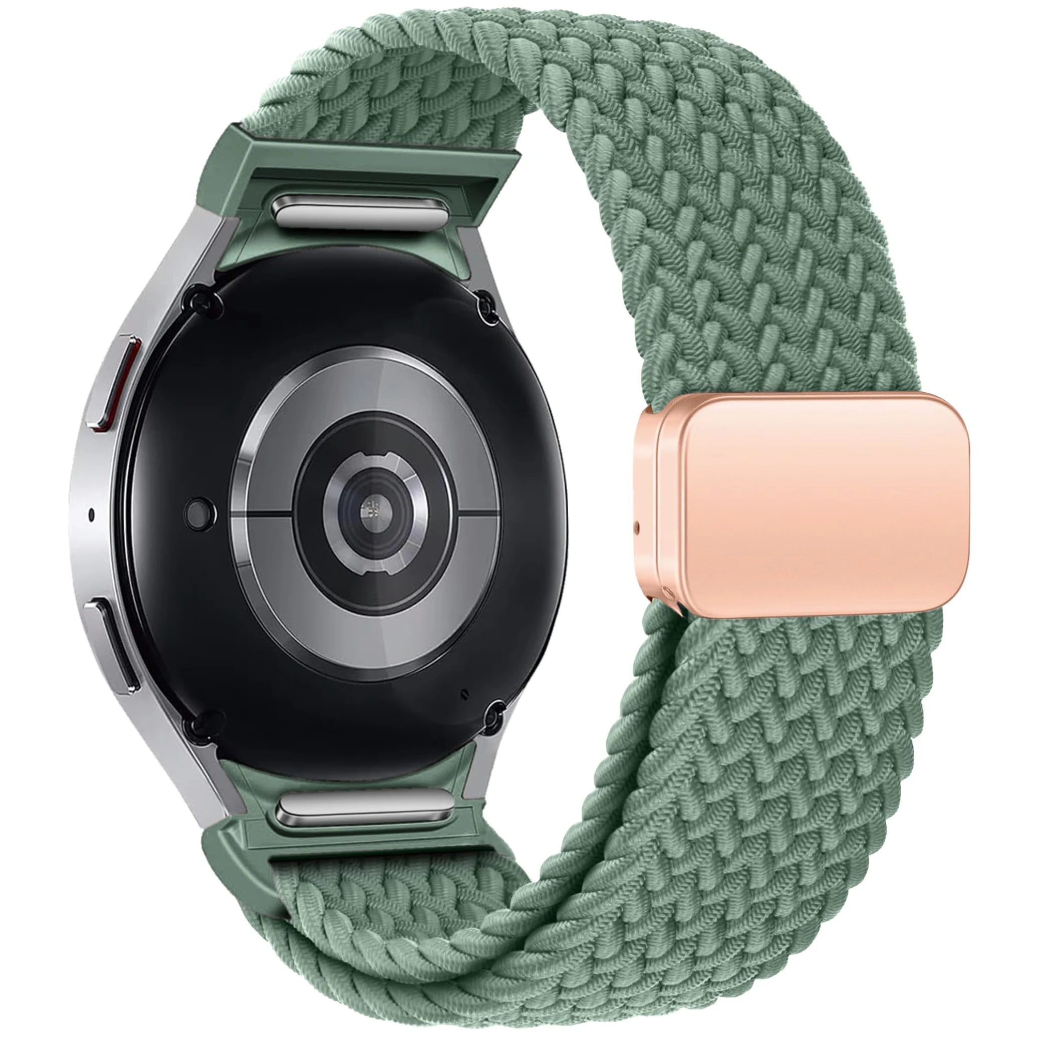 Keine Lücken geflochtenes Band für Samsung Galaxy Watch 7 6 5 4 44 mm 40 mm/5 Pro magnetisches Armband Galaxy Watch6 Watch4 Classic 47 43 Armband