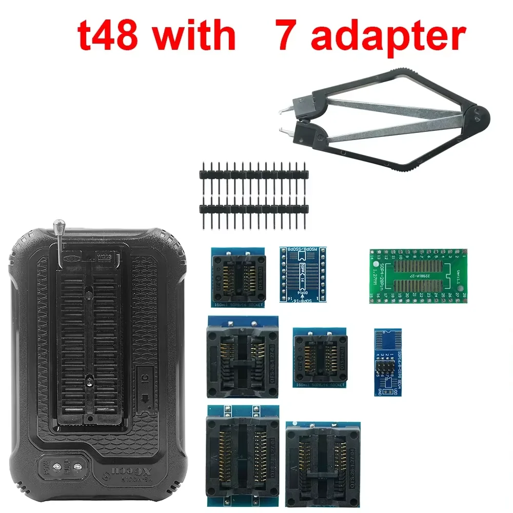 TL866II Универсальный мини-программатор + адаптеры для SPI/Nor/NAND Flash BIOS MCU EEPROM AVR PIC Замена TL866