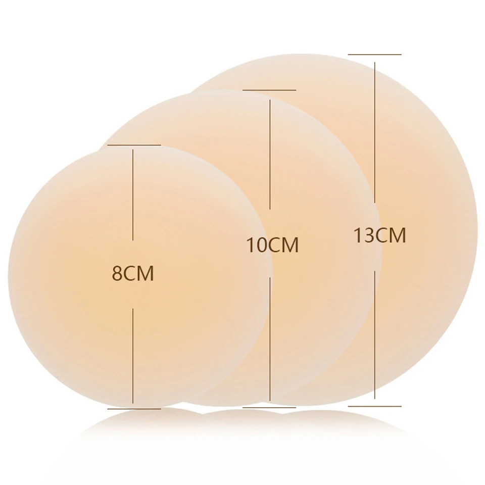 Seamless Nipple Cover Adhesive Silicone Breast Pasties Sticky Invisible Stick-on Bra Boob Tape For All Skin Tones