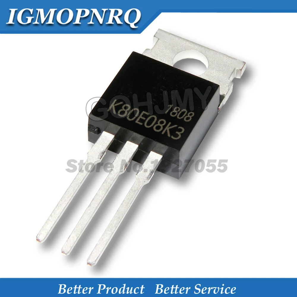 10PCS TK80E08K3 TO220 K80E08K3 ZU-220 IC NEUE