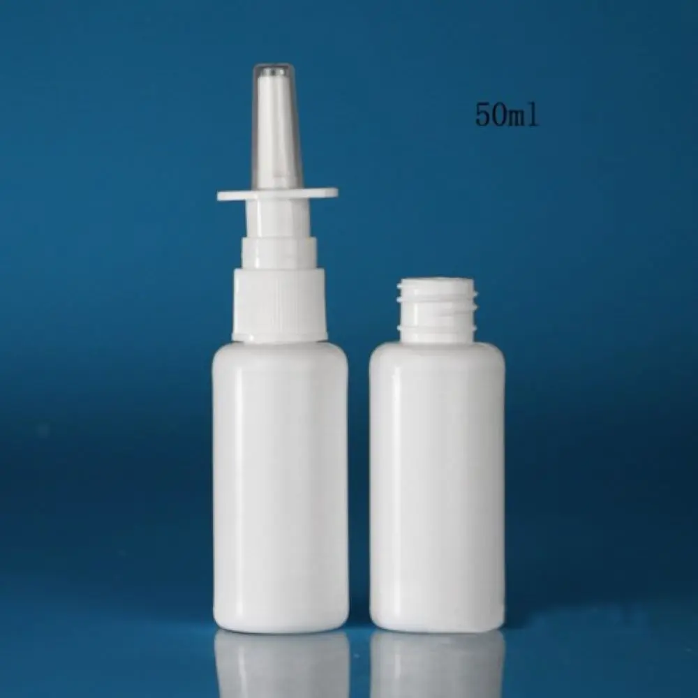 10ml,20ml,30ml,50ml Nasal Spray Bottles,Plastic White Medical Oral Sprayer Bottle,Empty Refillable Atomizer Container