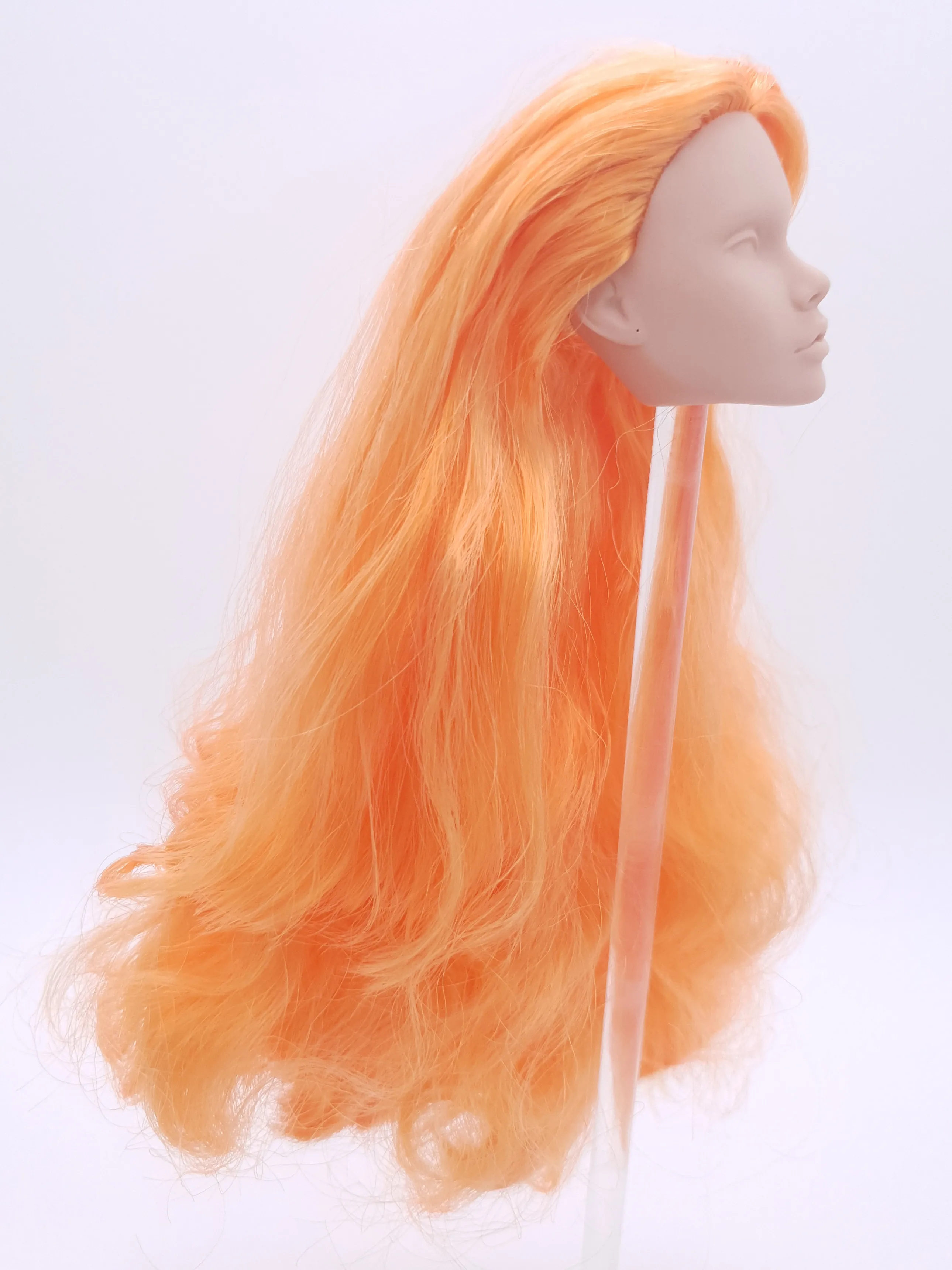 Fashion Royalty Poppy Parker Blank Face FR White Skin Orange Hair 1/6 Scale Integrity Doll Head