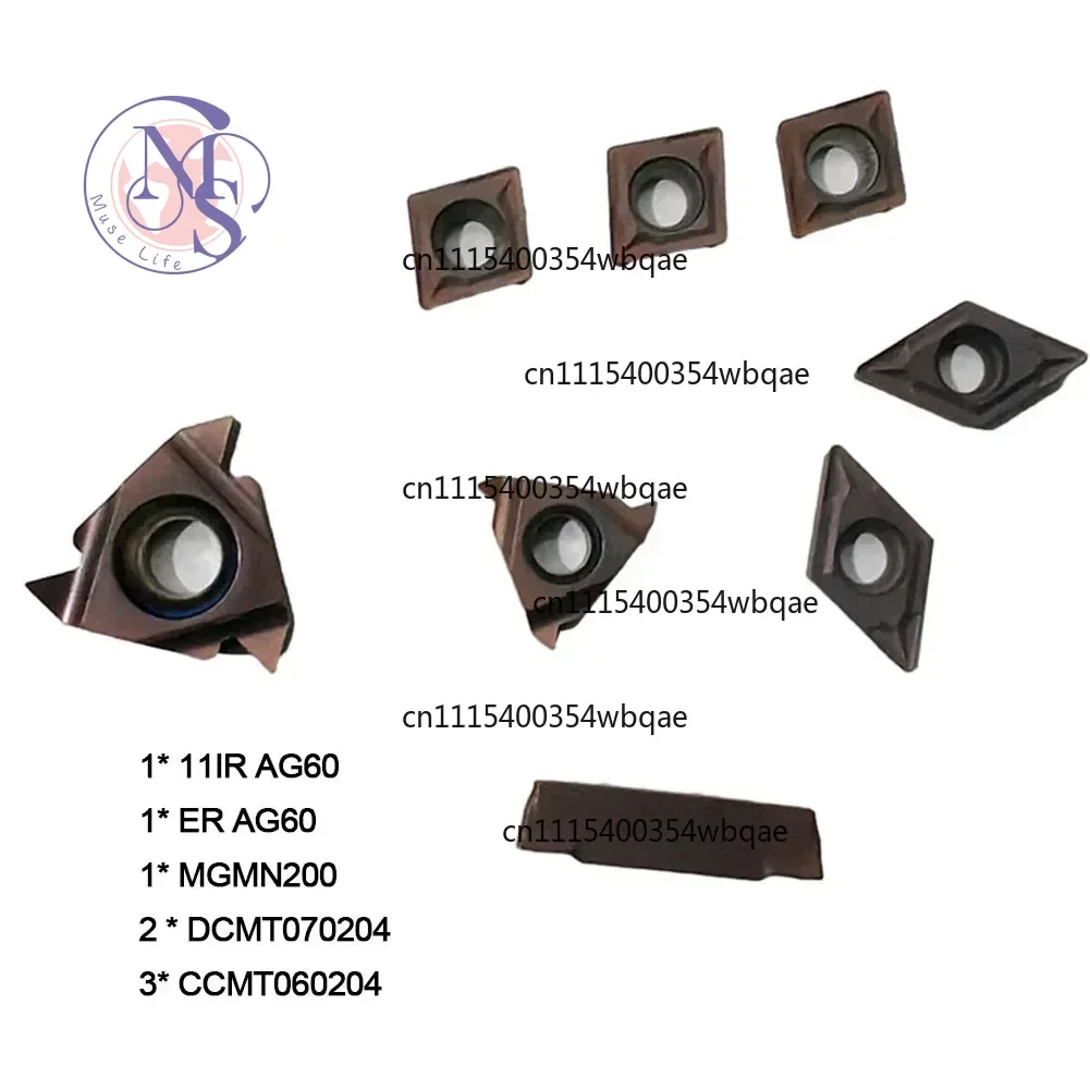 ZOCI-FOR- Carbide Turning Inserts CCMT060204 DCMT070204 11IR AG60 16ER AG60 MGMN200, Turning Threading Lathe Cutting Tool