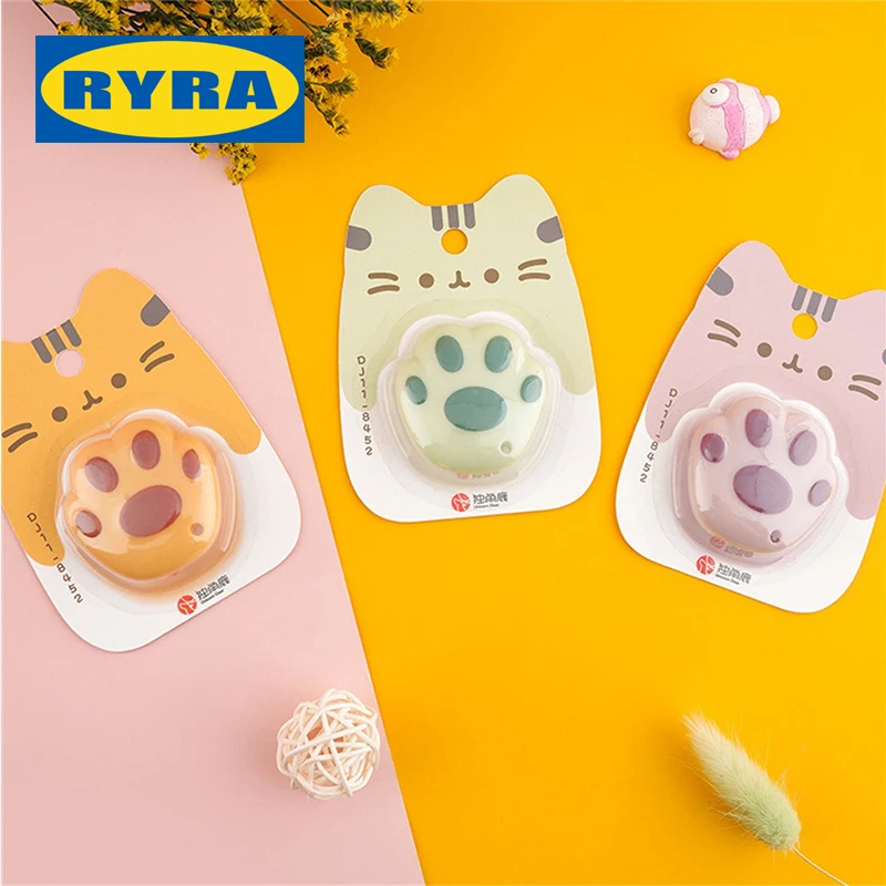 Cartoon Cute Bear Paw Mini Utility Knife Wrapping Box Paper Envelope Cutter Letter Opener Student Stationery Scrapbooking Tools