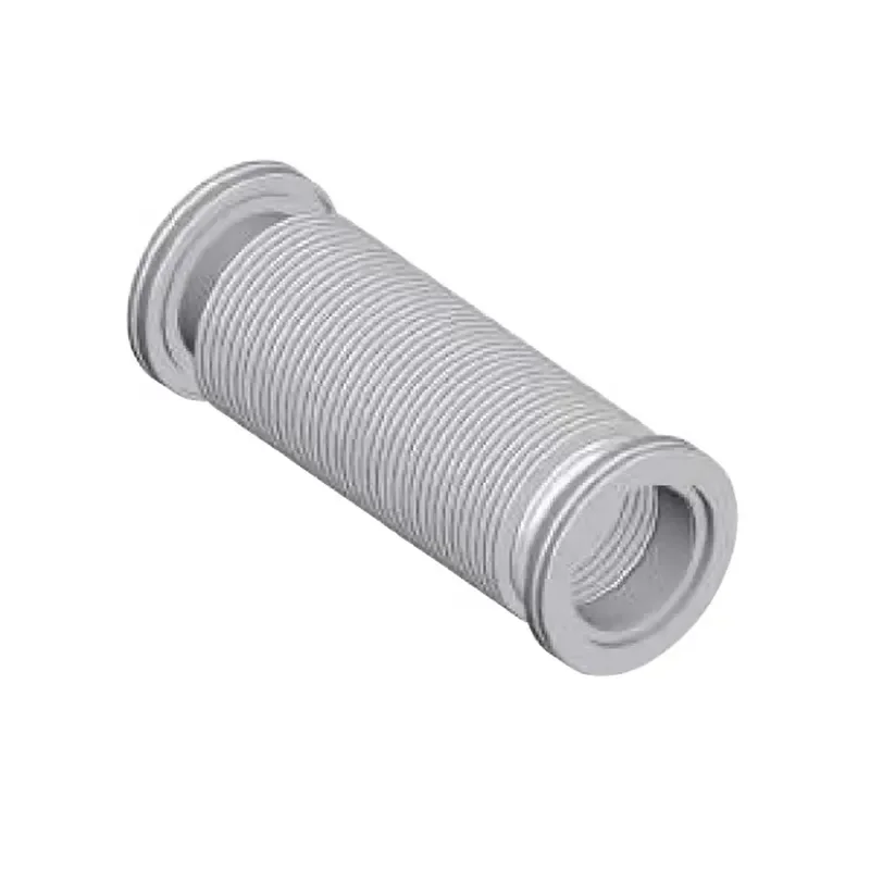 SS304 Stainless Steel Flexible Metal Hose Bellow with Flange Ends Vacuum Braided Pipe Fitting Industrial Standard Connector
