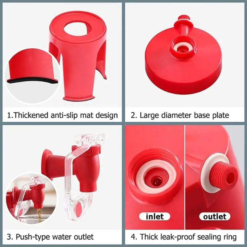 A3PA Bình Uống Nước Chai Lộn Ngược Tập Uống Đảng Thanh Phụ Kiện Chất Liệu Nhựa