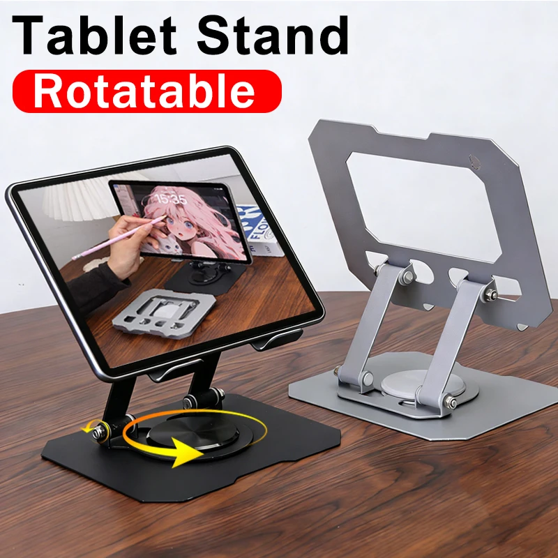 

Регулируемая подставка для планшета, вращающаяся подставка для iPad Pro Air Mini Kindle, планшетов 4-12 дюймов, настольная подставка для ноутбука