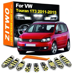 ZITWO 13Pcs Canbus No Error Car LED Interior Light Kit For VW Volkswagen Touran 1T 1T3 2011 2012 2013 2014 2015 Sun Visor Lamp