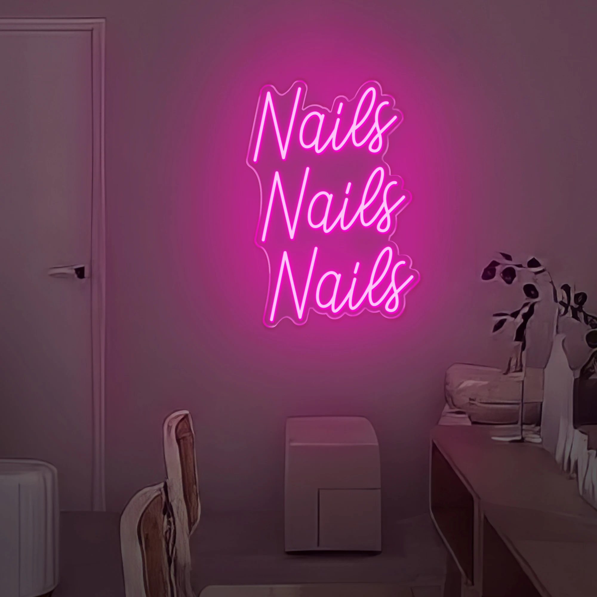 

Nails Salon LED Neon Sign Business For beauty Salon Nails Shop Room Decor Neon Lights USB Room Decoration Illuminated Signboard