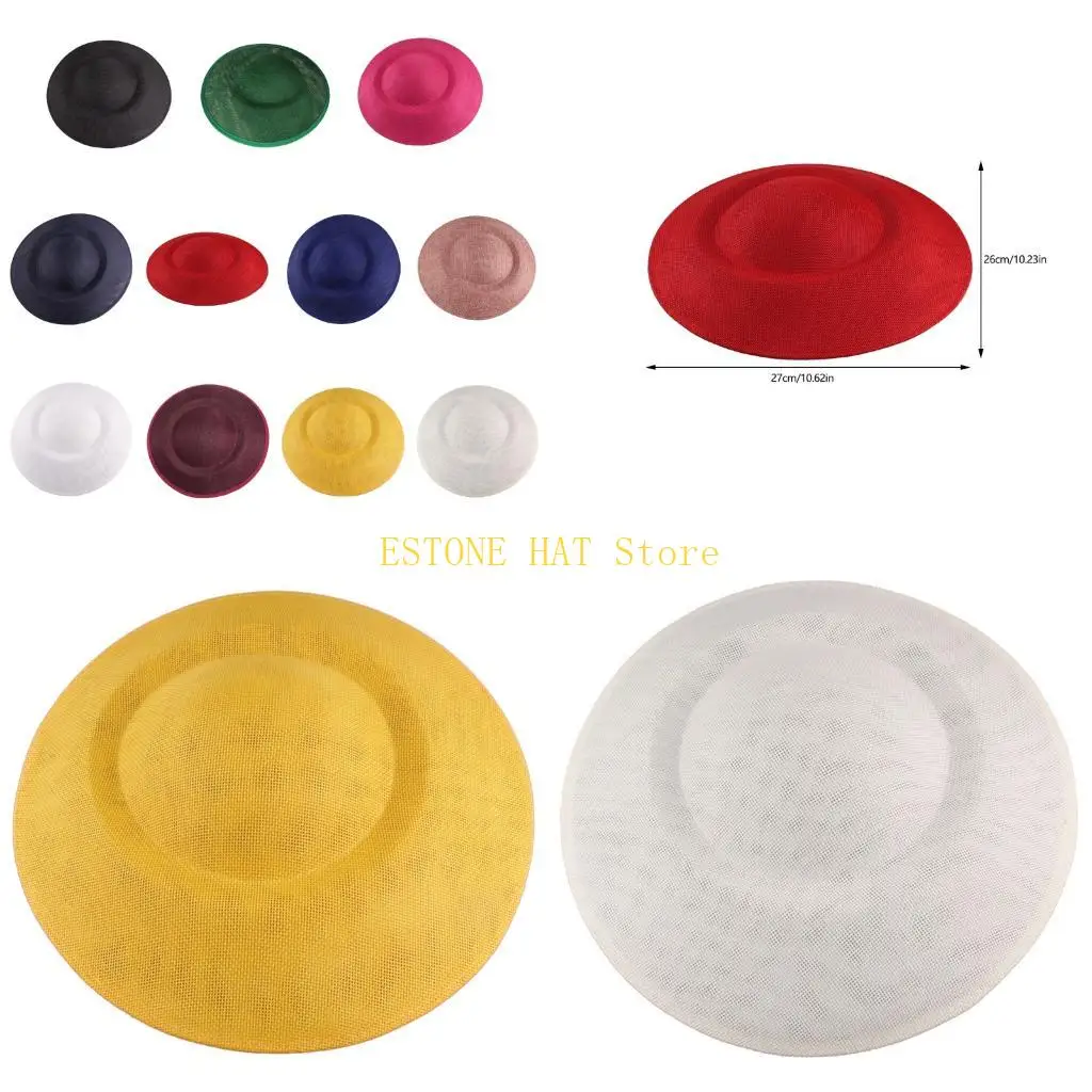 49MF Trendy Lightweight Linen Like Sun Cap Embryo For Family Matching Outdoor