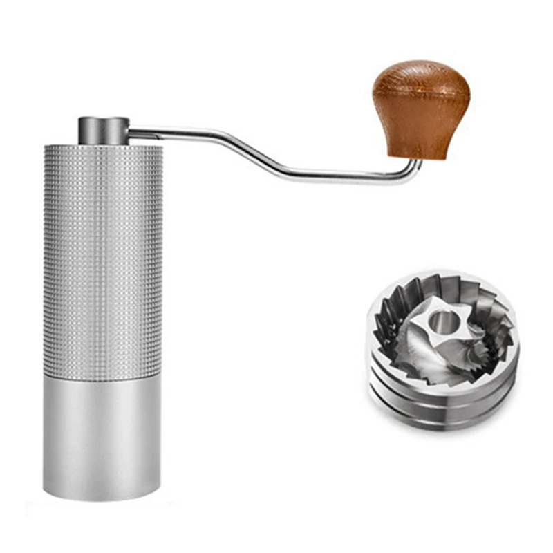 

Manual Coffee Grinder Hand Adjustable Steel Core Burr For Kitchen Portable Hand Espresso Coffee Milling Tool 5 Stars