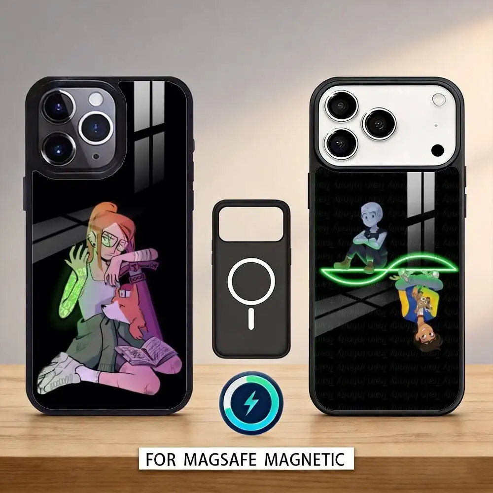 

I-Infinity T-Train Phone Case Magnetic For iPhone17 16 15 14 13 12 Pro Max For Magsafe Wireless Charging Cover