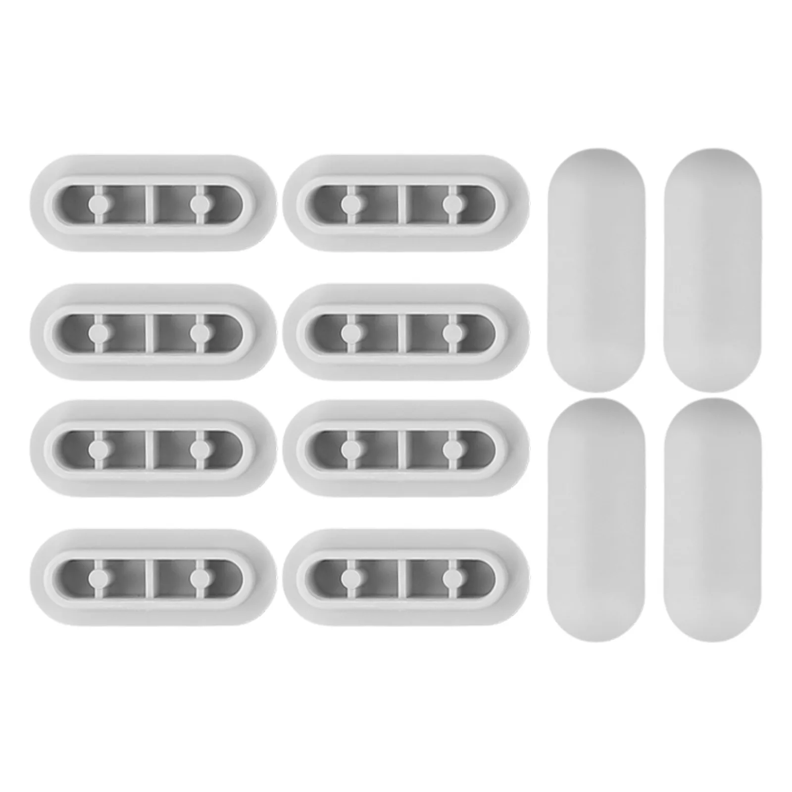 12pcs Toilet Lid Cushion Anti-slip Toilet Seat Cushion ABS Pad Buffers Stop Bumper Shock Absorber Bathroom Accessories