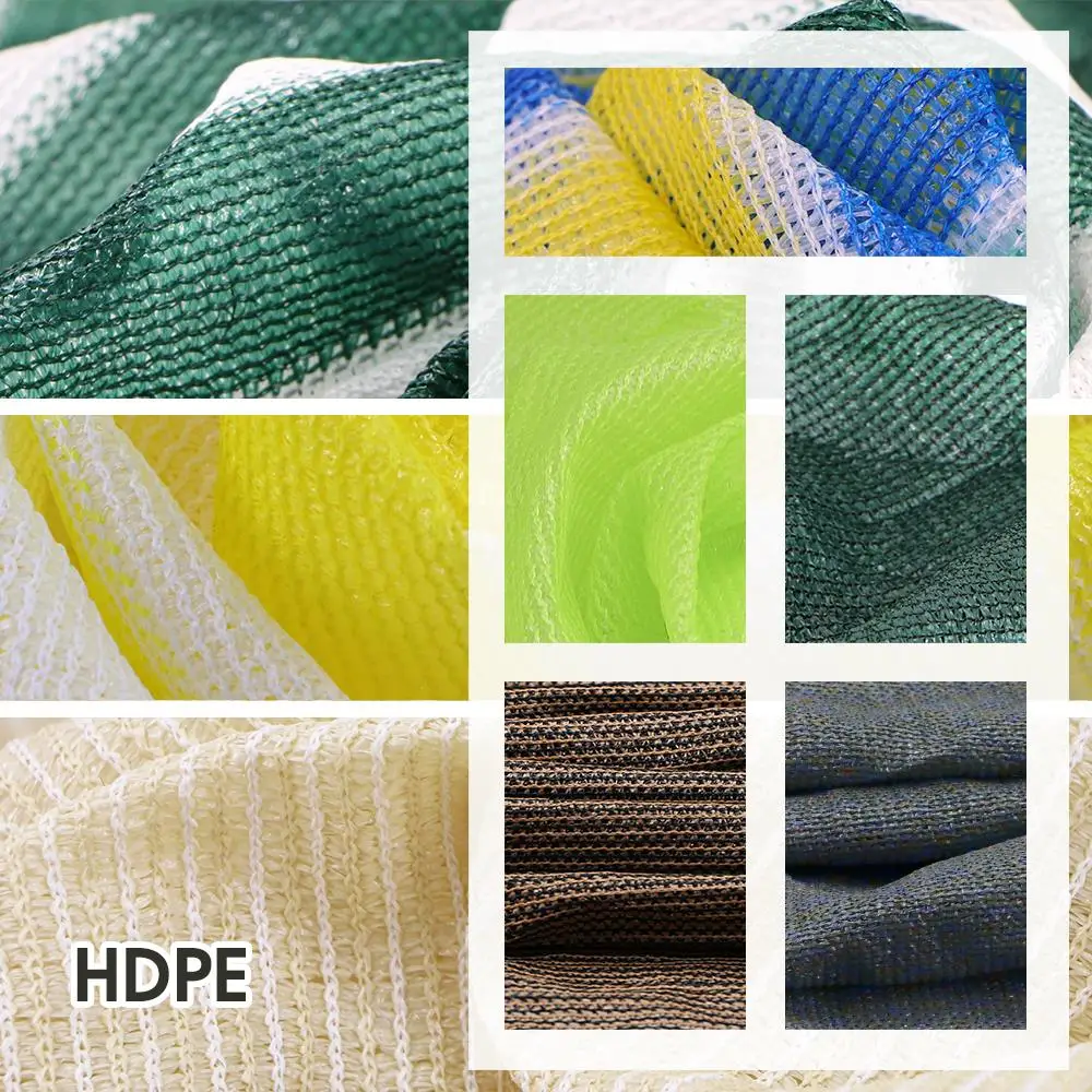 8-Type 95% Shading Rate Anti-UV HDPE Garden Shade Cloth Stripe Sunblock Sun Shade Net Outdoor Plant Cover Greenhouse Patio Lawn