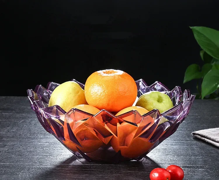 

Dry Fruit Plate Home Food Plate Decoration Japanese Thicken PS Plastic Fruit Plate for Sitting Room European Styles OK 0832