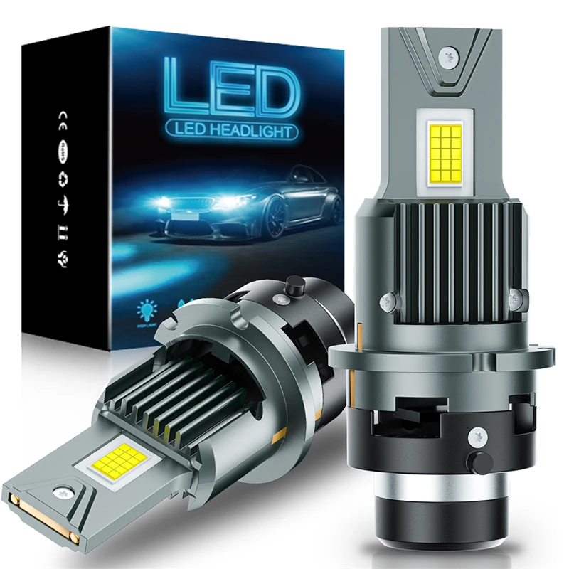 

D2R D2S D4S D4R LED Headlight Bulbs 6000K White Conversion Kit Plug and Play Xenon HID Light Bulbs CANBus Replacement Error Free