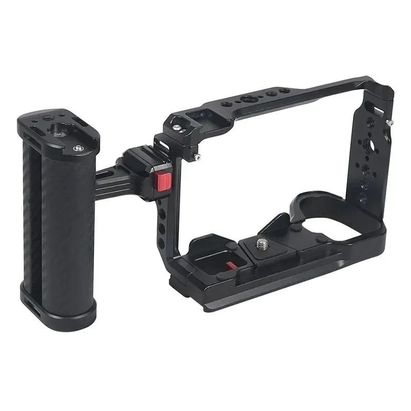 A6700 Camera Cage Rig Stabilizer Bracket for Sony A6700 SLR Camera Video Cage Cold Shoe Mount 1/4 3/8 Thread Arri Locating Holes