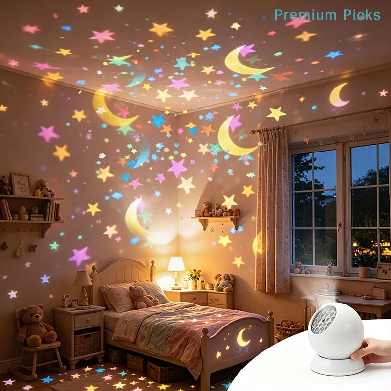 portablePortable Ocean Theme Projector Lamp Multiple Light Modes LED Night Light for Kids Bedroom Nursery Decor Birthday Gift