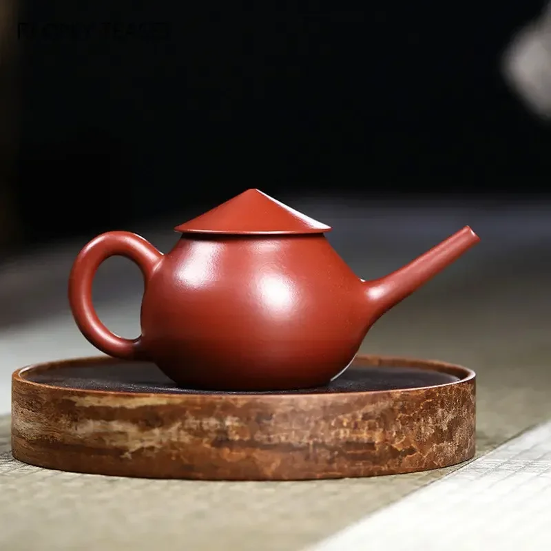 150ml Authentic Yixing Purple Clay Teapots Famous Artists Handmade Tea Pot Raw Ore Dahongpao Mud Kettle Chinese Zisha Tea Set