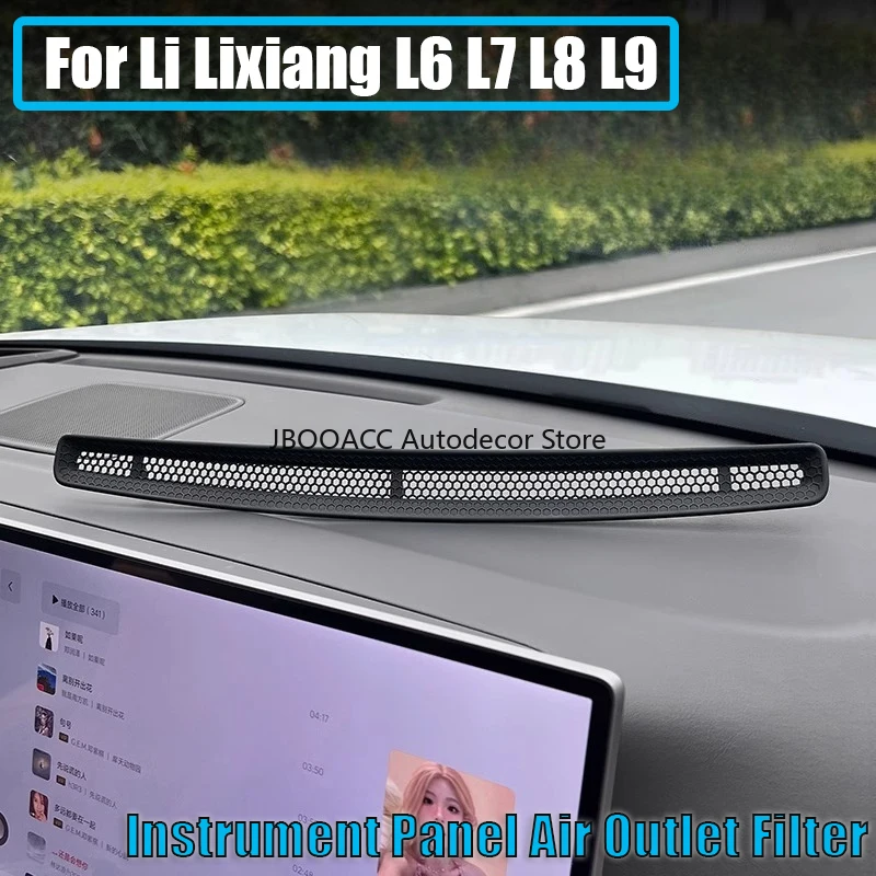 

Для Lixiang L6 L7 L8 L9 2022-2024 автомобильная приборная панель, защита вентиляционного отверстия, приборная панель, воздуховыпускной фильтр, накладка, противопыльная крышка