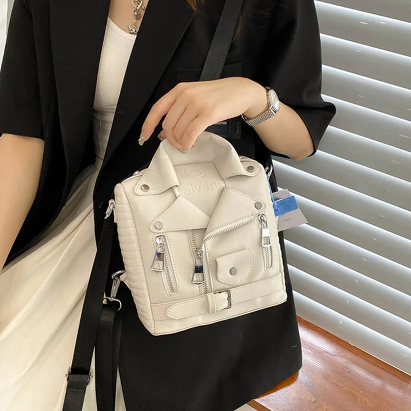 Fashion Lapel Petite Suits Crossbody Bags Brand Women Handbag Designer Shoulder Bag Punk Style Females Luxury Crossbody Backpack