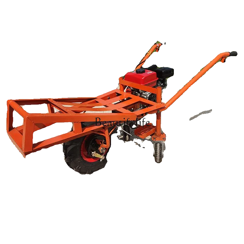 

Agricultural Gasoline Trolley Construction Site Transport Tricycle Climbing Single Wheel Carrier