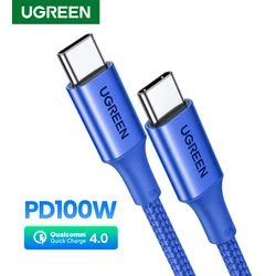 UGREEN USB C Cable PD100W Type C to Type C for MacBook iPhone 17 Samsung S25 PD100W USB Type C Fast Charging Cable Cord QC4.0