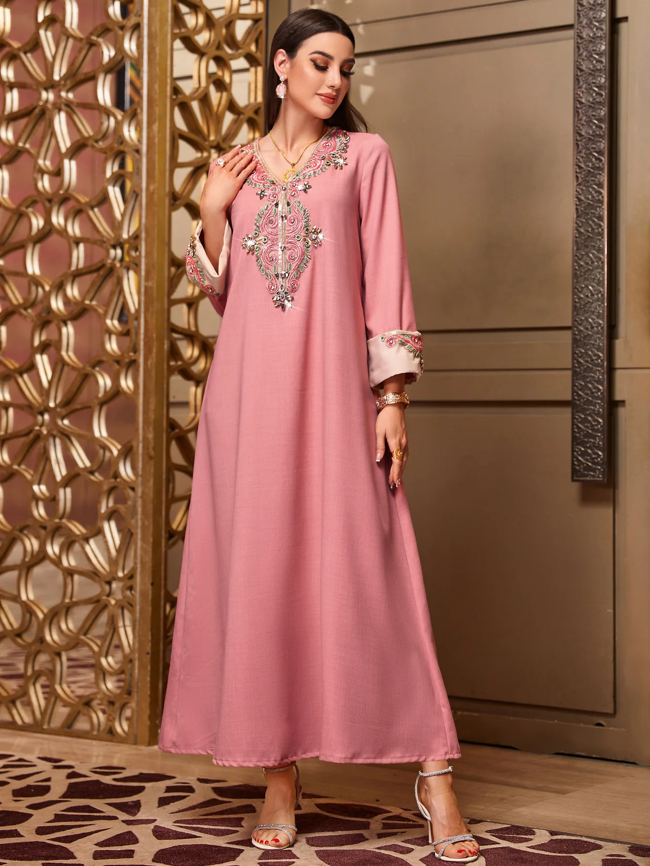 Muslim Women Luxury Rhinestone - огляд і ціна Embroidery Kebaya