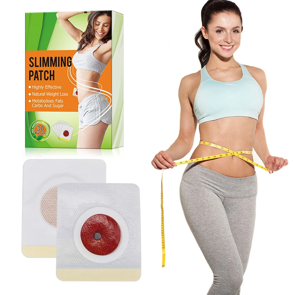 30 Pcs Magnetic Weight Loss Stickers Belly Button Slim Fit Slimming Stickers Toxin Drainage Improve Constipation Stay Healthy