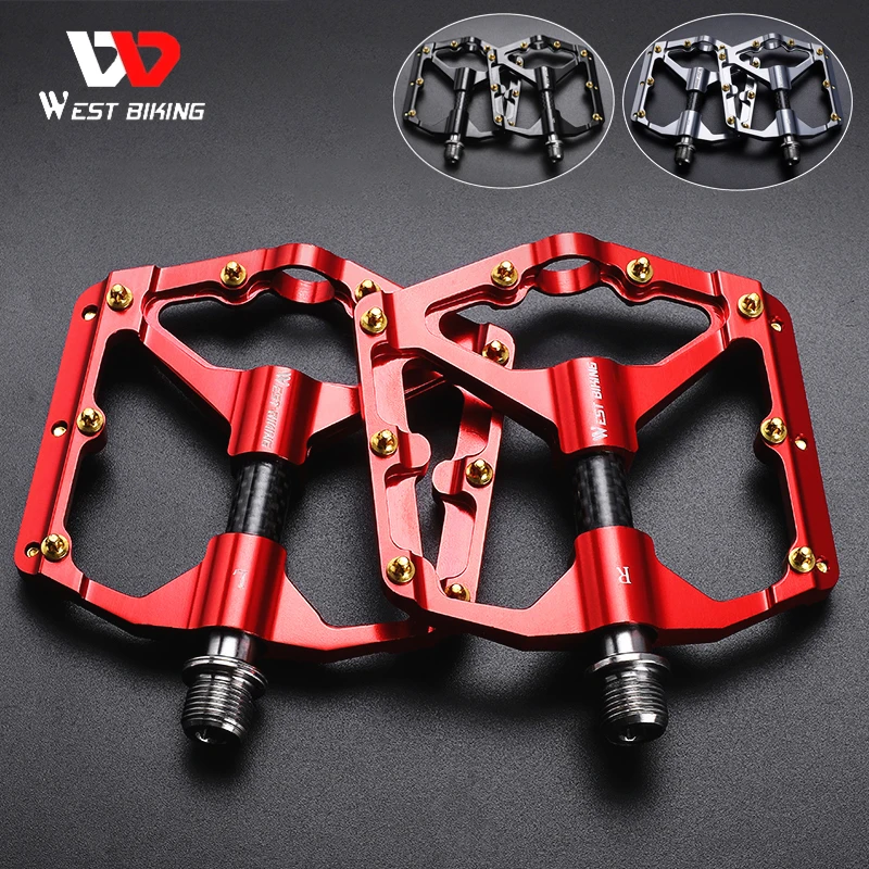 Ultralight Aluminium Alloy Bicycle Pedals 3 Bearings Anti-Slip Sealed CNC Bike Accessories Cycling Footboard for BMX MTB Road