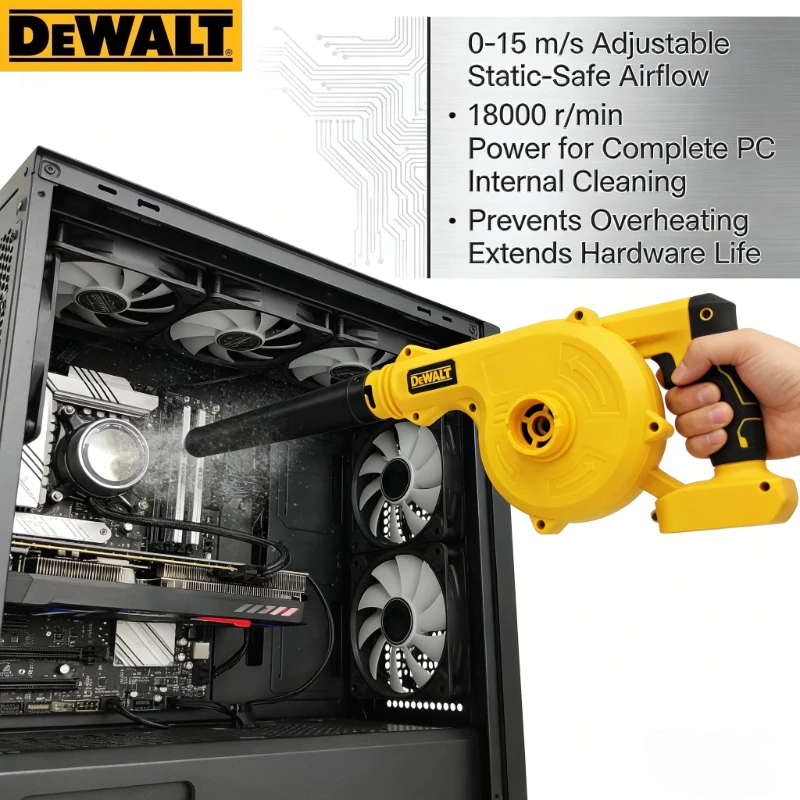 

Dewalt Ultimate Yard Cleaning Tool! 2-in-1 Cordless Leaf Blower & Vacuum, Wireless Design Compatible with Dewalt Batteries