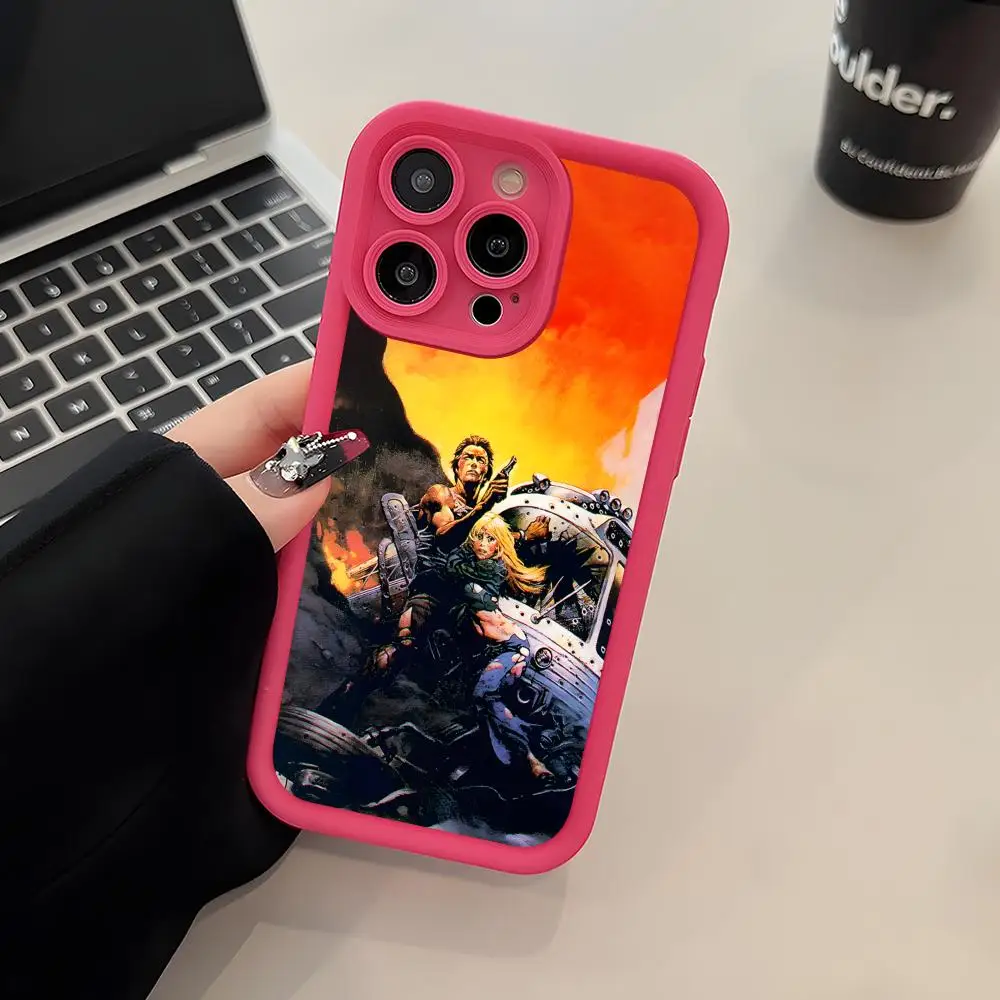 Чехол для телефона Frank Frazetta Manga из утолщенного ТПУ для iPhone 17 16 15 14 13 12 11 Air Pro Max Plus, цветной