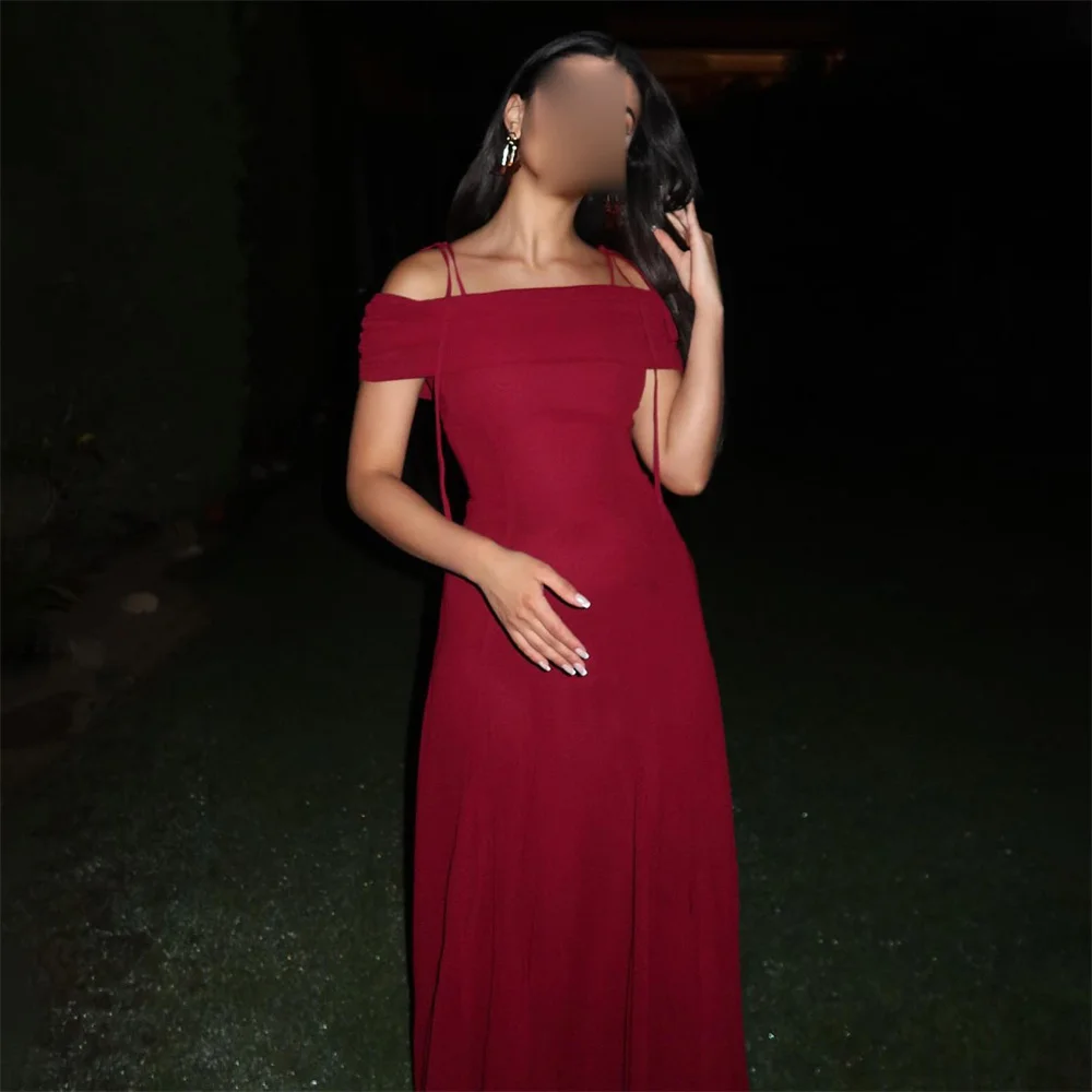 ROYET Strapless Off The Shoulder Simple Long Evening Party Dress For Woman Ankle Length Classic Style Prom Gown New 2024