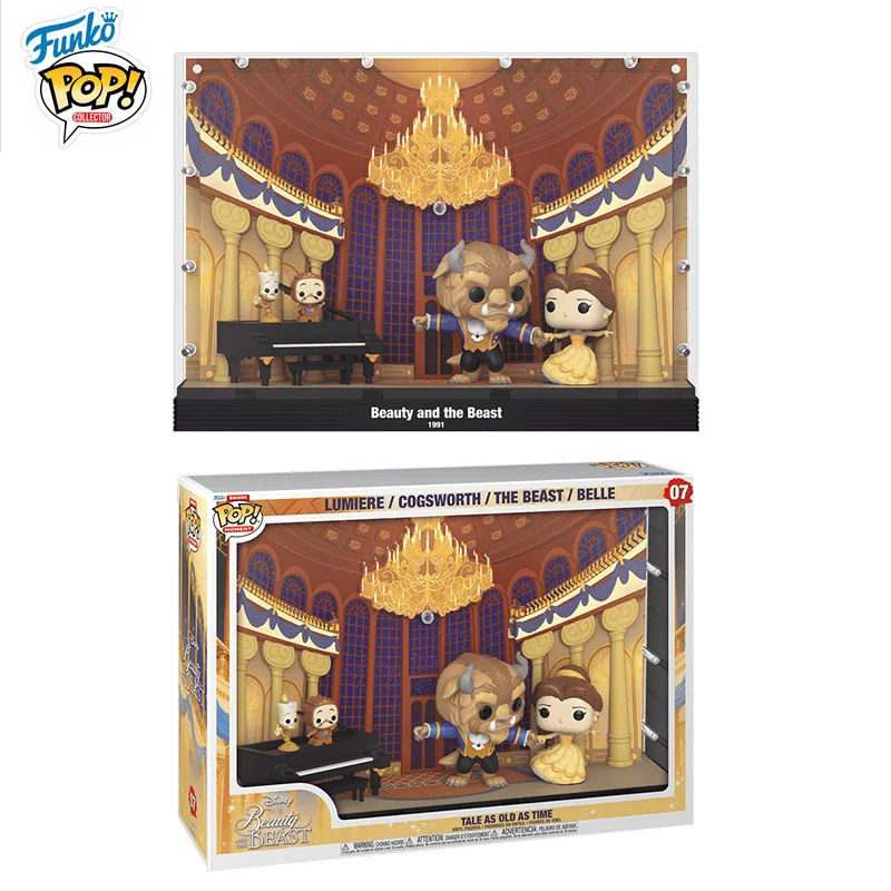 En Stock FUNKO POP Original Disney La Bella y La Bestia cuento de hadas mundo princesa campana puede usar un modelo para recoger regalos navideños