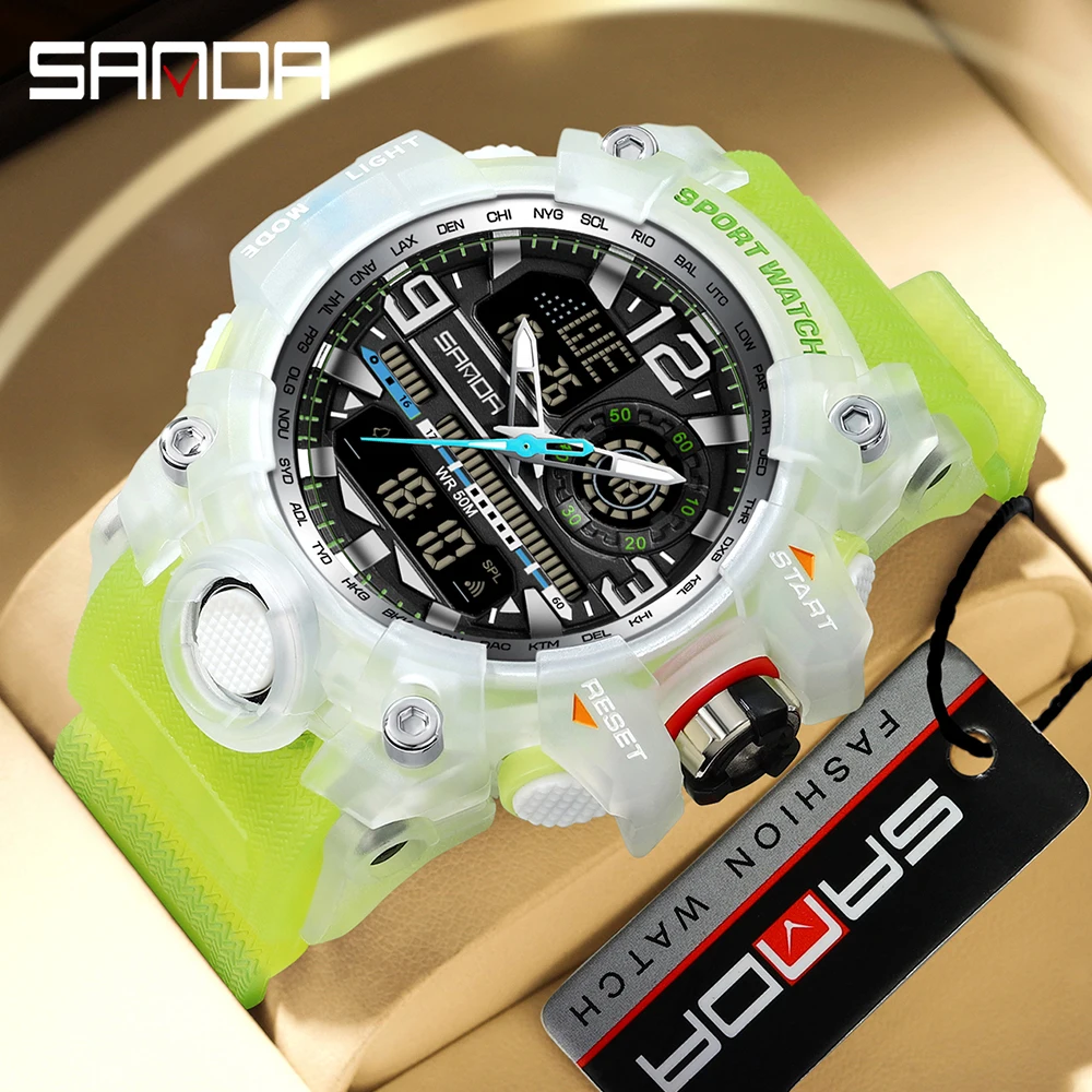 2024 SANDA 3133 G Style nuovi orologi da uomo 50M impermeabile Shock Sports orologio al quarzo militare per orologio da polso digitale maschile