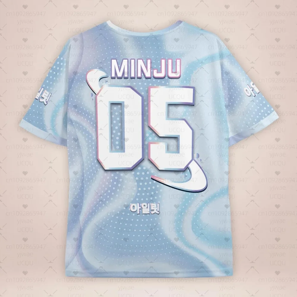 2026 sumemr Men Women Fashion O-Neck Short Sleeve T-Shirt Minju Fans Summer Tee Lightweight Sport Daily Tee Women T-Shirt