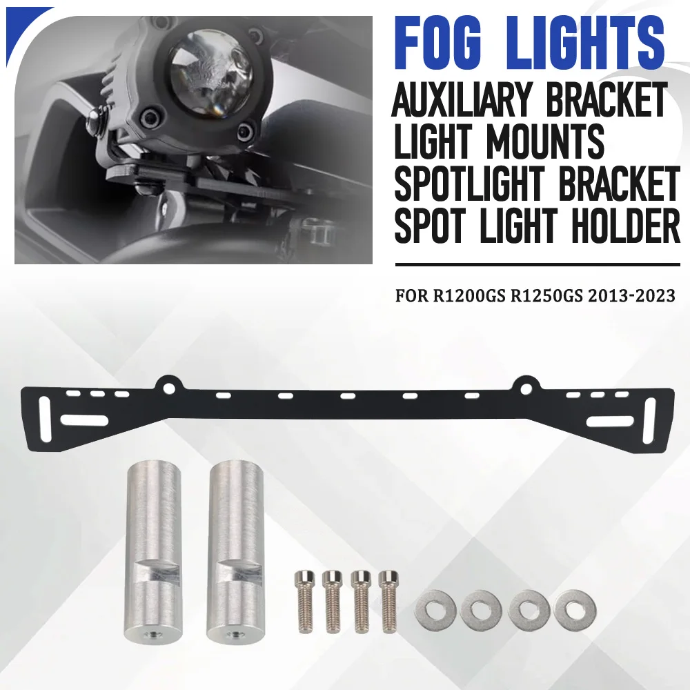 

For BMW R1200GS R1250GS 2013-2019-2023 Motorcycle Fog Lights Auxiliary Bracket Light Mounts Spotlight Bracket Spot Light Holder