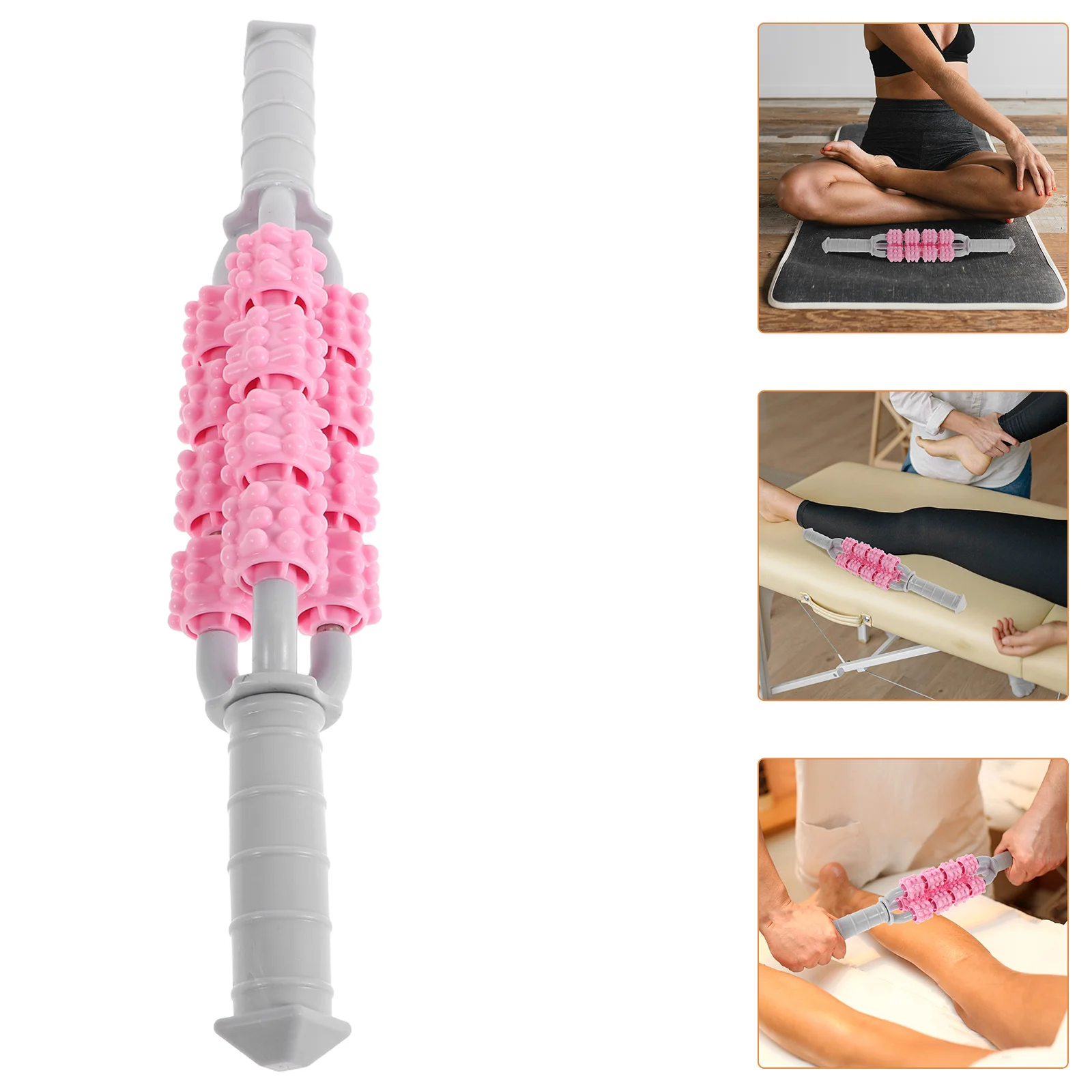 

Портативный массажный ролик для целенаправленного массажа икр, живота, шеи, спины. Идеально подходит для восстановления после тренировок и использования в дороге.