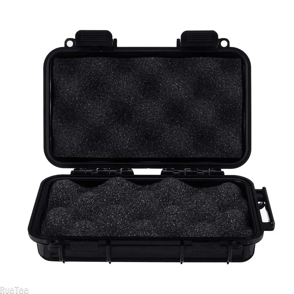 Outdoor 4 Color Shockproof Waterproof Box Survival Airtight Case Holder Storage Match Tool Earphone Case Travel Sealed Container